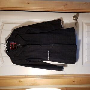 Free People Plaid Blazer with Paisley Lining